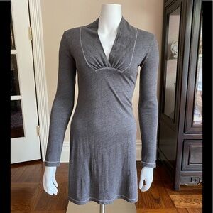 C&C California Gray V Neck Dress